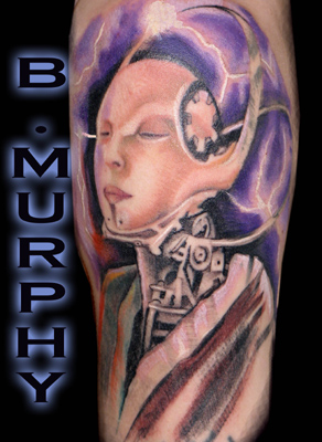 Tattoos - Severed Head tattoos - in progress